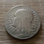 5 zł Głowa Kobiety 1932 r. moneta przedwojenna