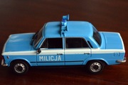 Fiat 125p Milicja MO Kultowe Auta PRL 1/43
