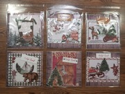 kartka z okazji Świąt Bożego Narodzenia, ręcznie wykonana