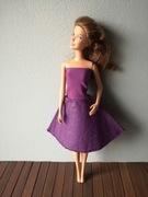 Ubranka dla lalki Barbie - sukienka
