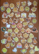 Naklejki wlepki kury kurczaki kurki  