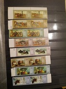 Znaczki PRL, rok 1968 Łowiectwo w malarstwie fi. 1743-1750 parki