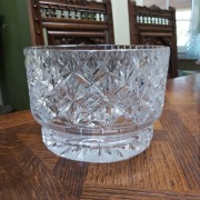 Ciężka, wysoka, kryształowa misa z lat 70-tych ,z okresu PRL