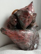 Ceramiczna duża rzeźba dwustronna