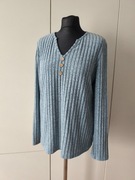 Bluzka a'la sweterek Niebieska XL, stan idealny.