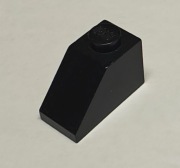 Lego 3040 skos 1x2 czarny - 5 sztuk !