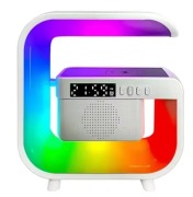Wielofunkcyjna bezprzewodowa ładowarka Bluetooth Głośnik Lampka RGB 