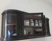 Witryna wisząca 100 letnia , 1920, stan idealny, czarny dąb