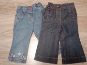 Zestaw spodni jeansy George 2szt rozm. 12/18 m-cy 