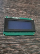 Wyświetlacz LCD 4x20, niebieski.