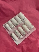 Tipsy press-on nails set zestaw handmade