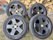 4x Alufelgi 15' czarne + 4x opony 195/60R15 Michelin