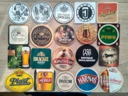 20 podkładek pod piwko NYSA WIELKA SOWA PIAST KASZTELAN DOG IN THE FOG  itp