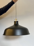 Lampa wisząca czarna 38cm Ikea Ranarp używana  bdb