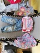 Zestaw ciuszków dla dziewczynki rozm. 68, 74