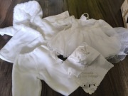 Komplet dla dziewczynki do chrztu rozm 68 