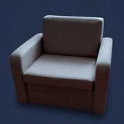 Fotel rozkładany z funkcją spania. Wymiary po rozłożeniu 195x70 cm. 