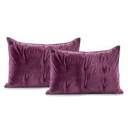 2x Poszewka pikowana Jagodowy/Fiołkowy DAISY