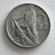 5 zł złotych 1959 rybak