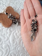 Kolczyki wiszące vintage sztuczne kamienie