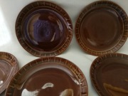 PRL Pruszków talerze porcelit komplet 8 szt. 