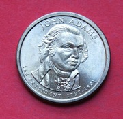 1  Dolar 2007 P r -     USA  John Adams   Mennica P  stan !!!