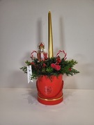 Stroik świąteczny bożonarodzeniowy z Dziadkiemdoorzechow 1! Rękodzieło!