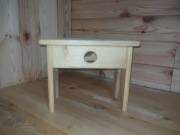 Stołek drewniany ręcznie robiony | lite drewno | taboret | handmade 