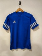 Niebieska koszulka sportowa męska Adidas rozmiar S