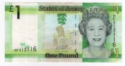 JERSEY 1 Funt banknot obiegowy