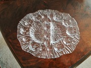 Talerz Patera szklana na nóżkach WMf