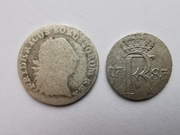 Zestaw monet 1/12 (1764), 1/24 talara (1783), Fryderyk II – Srebro (7)