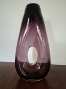 Wazon Michał Diament huta Laura Bakłażanowy Unikat 