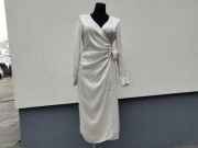 Sukienka perłowa w groszki H&M rozmiar 42 XL