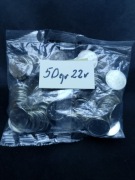 Monety 50 gr 100szt 2022r saszetka bankowa jak na foto 