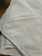 Komplet poszewek na kołdrę i poduszkę biały z czasów PRL bawełna Vintage 