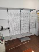 krata 150x80cm kratownica sklepowa ekspozycyjna NA ZAWIESZKI CHROMOWANA