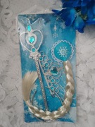 Zestaw Disney Frozen kraina lodu różdżka korona warkocz 
