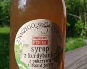Syrop z kurdybanka z pokrzywą i liśćmi jeżyn