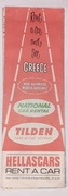 Składana mapa turystyczna Grecji – lata 60./70. XX w.