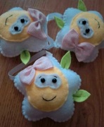 Pamiątka chrztu Komunii ślubu kwiat z filcu podziękowanie Dzień Nauczyciela