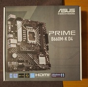 ASUS PRIME B660M-K D4 | LGA1700 | DDR4 | Sprawna | Bardzo dobry stan