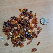 Bursztyn klarowany nieregularny szlifowany