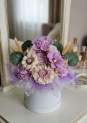 Flowerbox że świec sojowych,ślub,komunia,urodziny, dzień mamy 