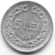 Rumunia 5 lei 1949