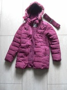 Ocieplana zimowa kurtka z futerkiem 34,XS futerko