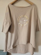 Bluzka oversize Kolor beżowy.  La...mu