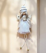 Ozdoba Świąteczny Aniołek biały