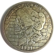 Morgan czaszka szkielet kościotrup One Dollar