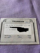 Stary telegram oryginalny 86 r